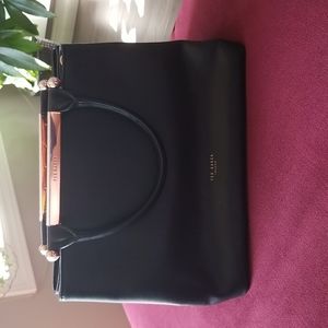 Ted Baker Anabel Pearl Handle Leather Satchel